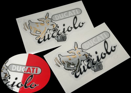 ducati cucciolo vintage decals
