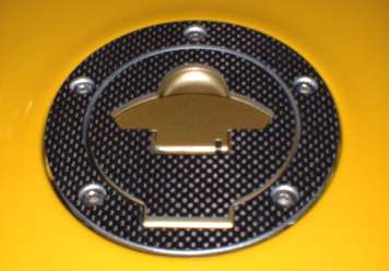 ducati carbon fuel filler cover