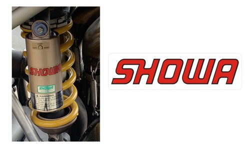Clear Showa Black Suspension Decal Stickers - MX Decals UK